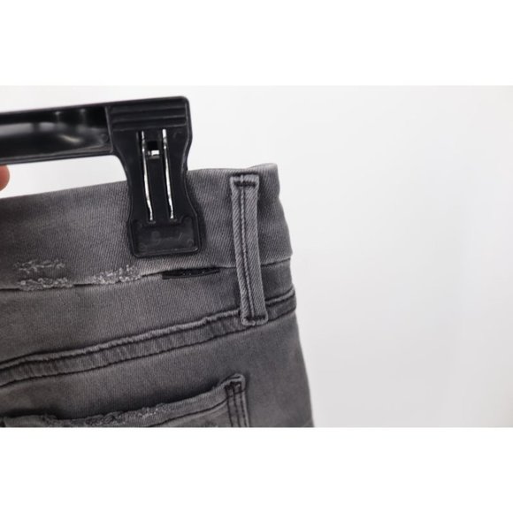 Mother Jeans Womens 26 Looker Ankle Fray Skinny Last Chance Saloon Stretch Crop - Picture 7 of 15